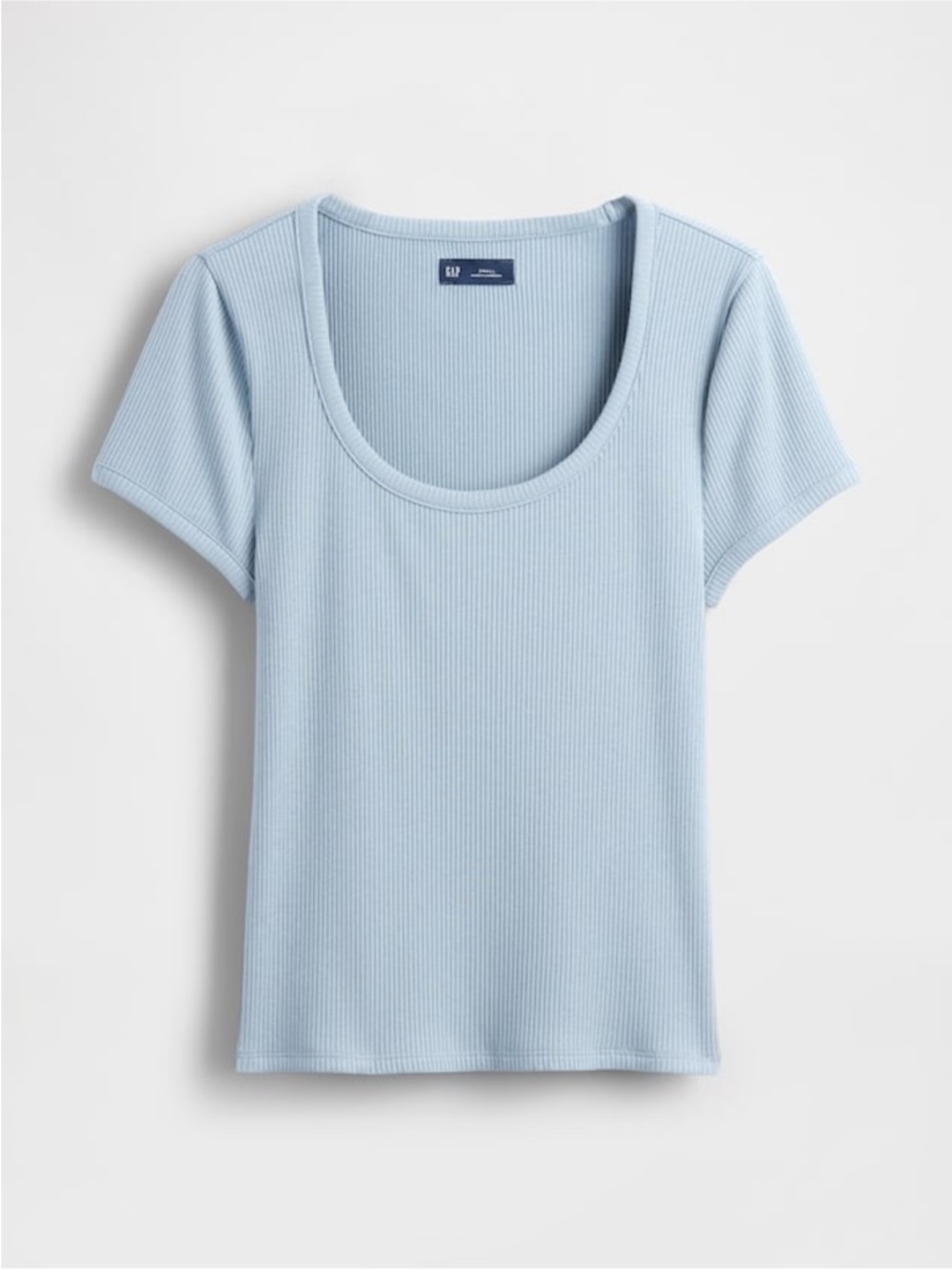 NWT GAP Modern compact Rib Scoop Crop T-shirt